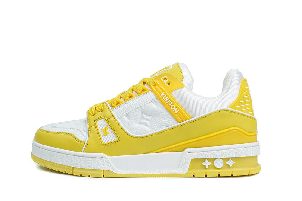 PK god Louis Vuitton LV Trainer yellow retail materials ready to ship